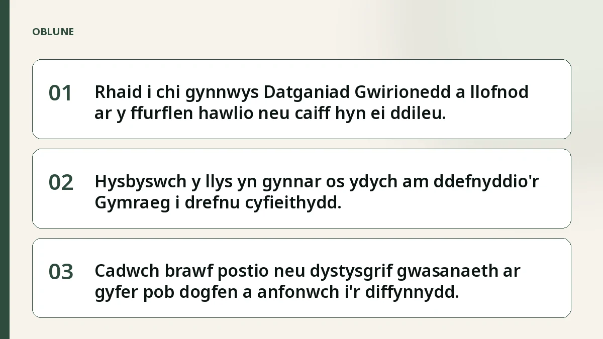 A allaf ffeilio fy hawliad yn Gymraeg? Pecyn hawliad llawn cam wrth gam