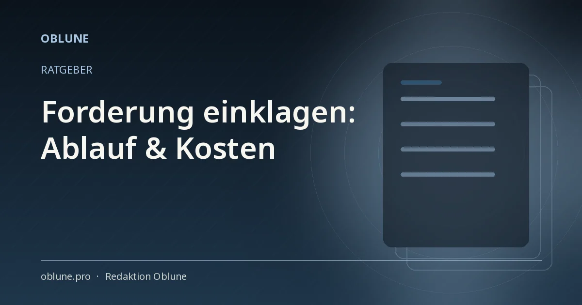 Forderung einklagen Kosten: Der Ablauf in der richtigen Reihenfolge