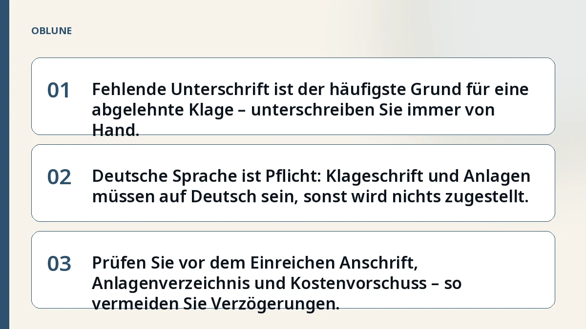 Gerichtskosten Amtsgericht: 5 Fehler, die Ihre Klage verzögern