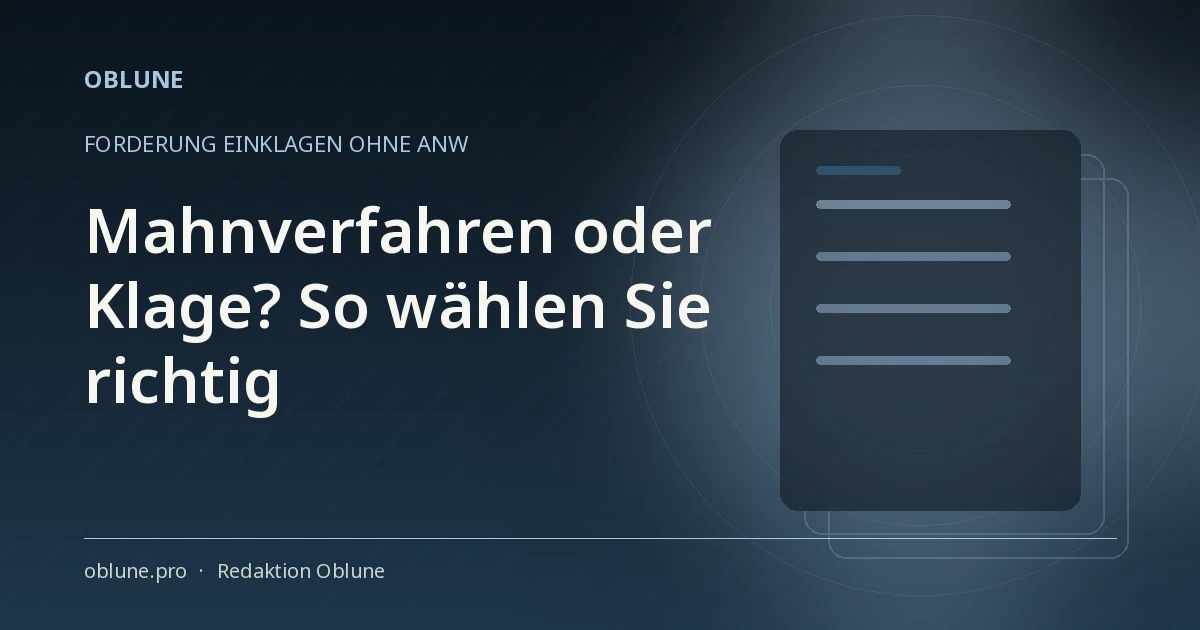 Klage Amtsgericht Muster: Welcher Weg passt zu Ihrer Forderung?