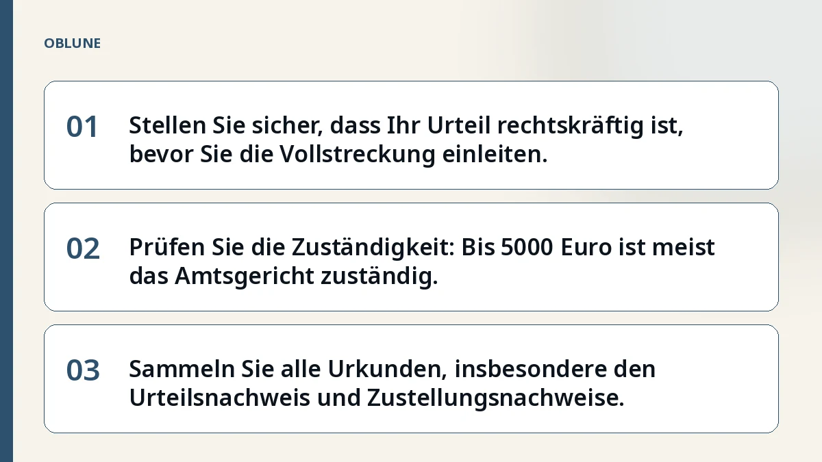 Zwangsvollstreckung nach Urteil: Was kommt danach?