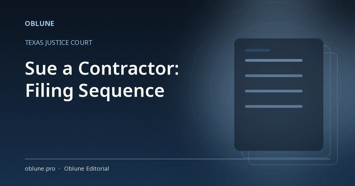 How to Sue a Contractor in Small Claims Court