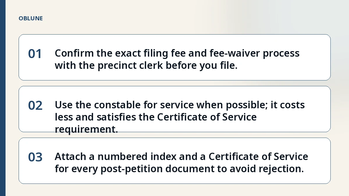 Texas Justice Court Small Claims: Costs and Logistics Before You File