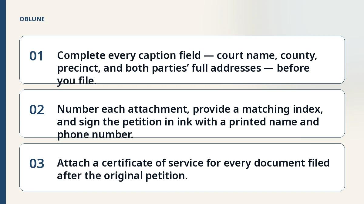 Texas Justice of the Peace Small Claims: What the Court Asks For