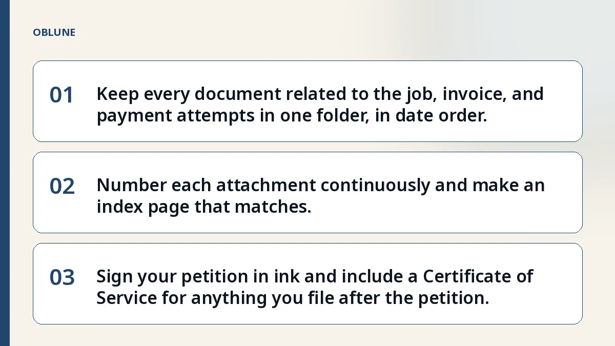Unpaid Invoice Small Claims: Build Your Evidence File