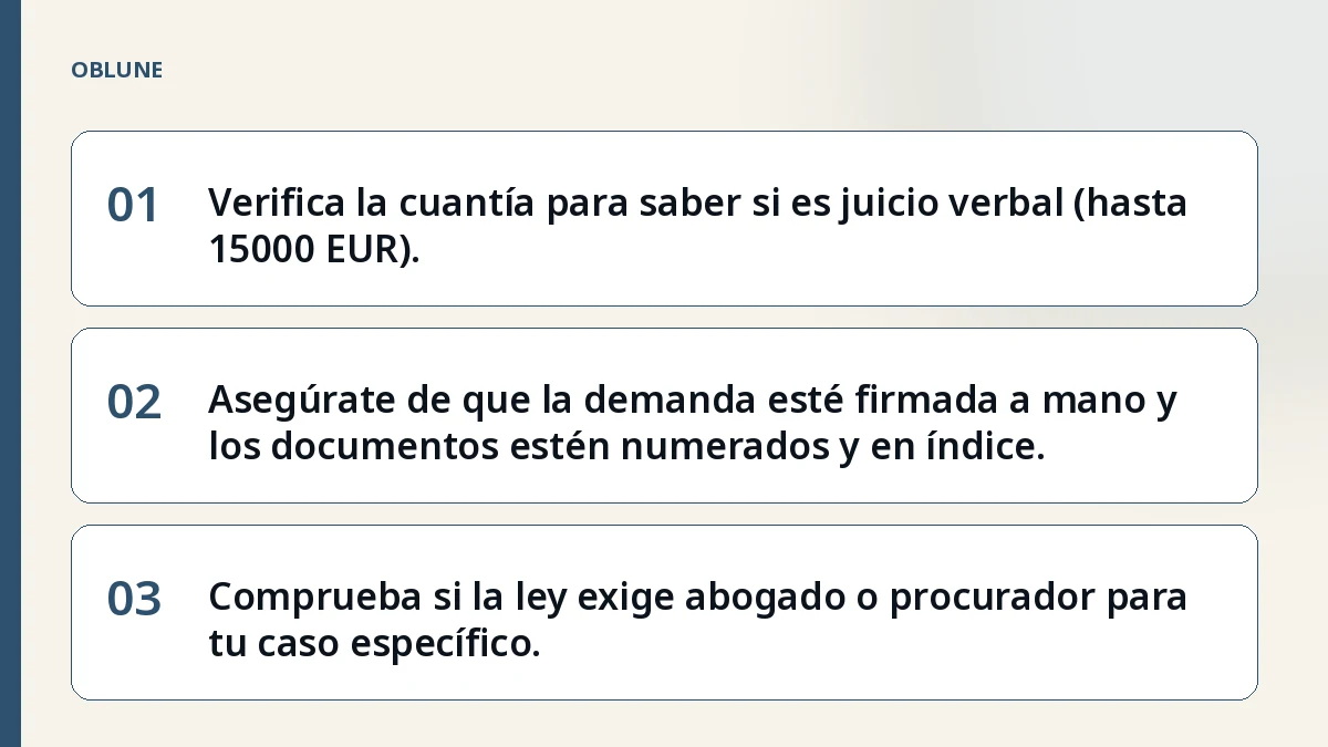 Errores al reconocer deuda y monitorio en España