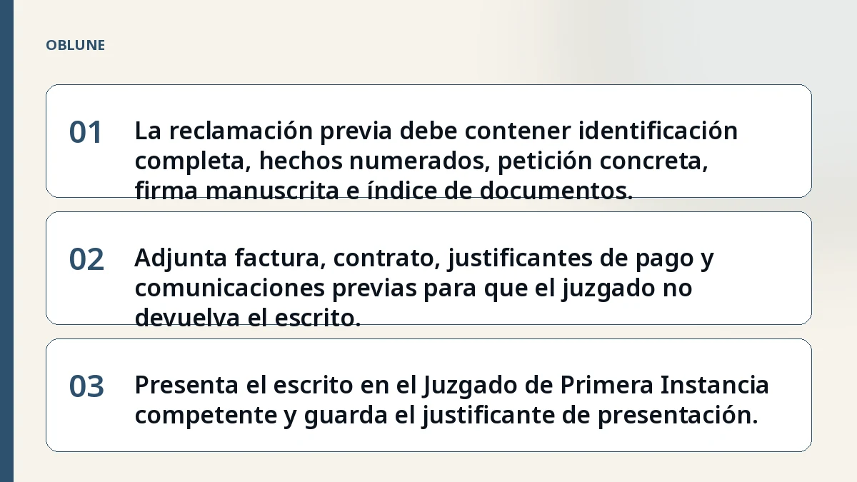 Reclamación previa antes de demandar: qué pide el juzgado