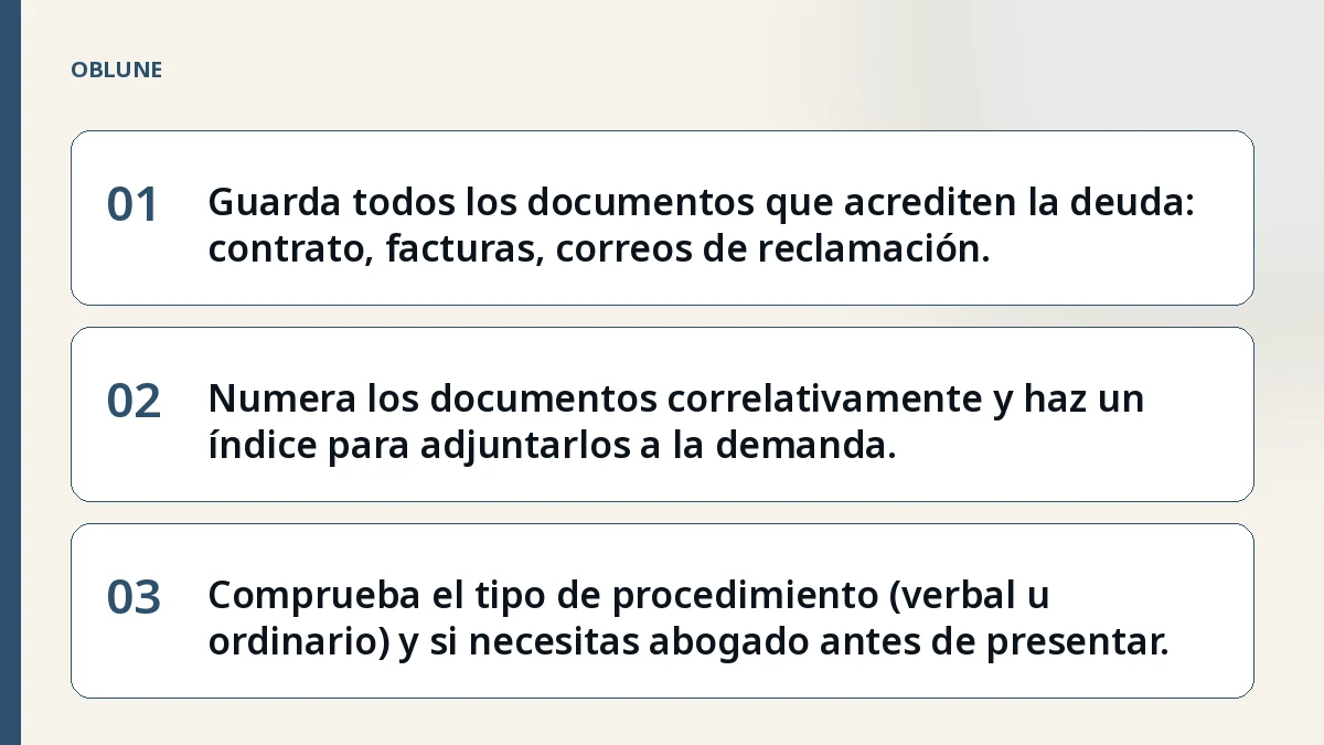 Reclamar factura impagada: cómo organizar tus documentos para el juzgado