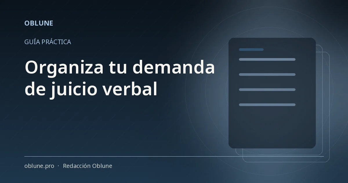 Tasas judiciales en el juicio verbal: organiza tu demanda