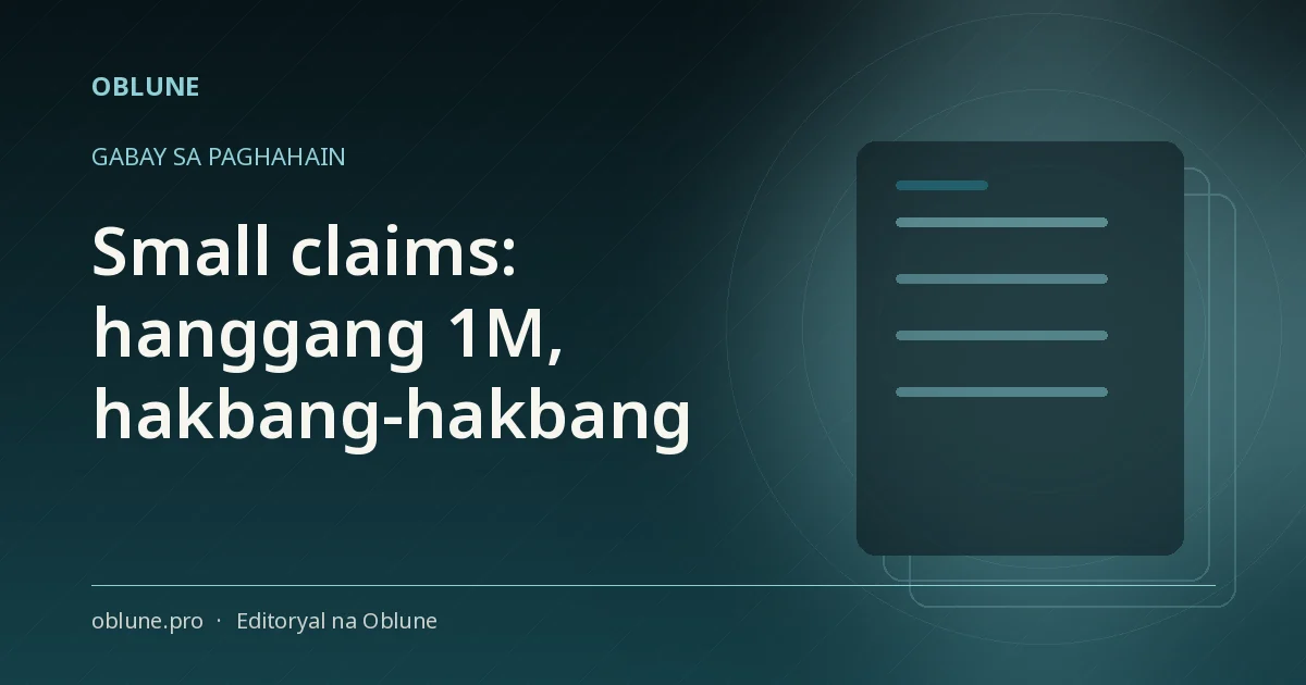 Magkano ang maaari kong ihabol sa small claims sa Pilipinas?