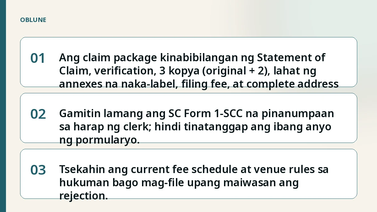 Perbedaan Hukum dan Ilmu Hukum sa Paghahain ng Small Claims: Anatomi ng Kumpletong Claim Package
