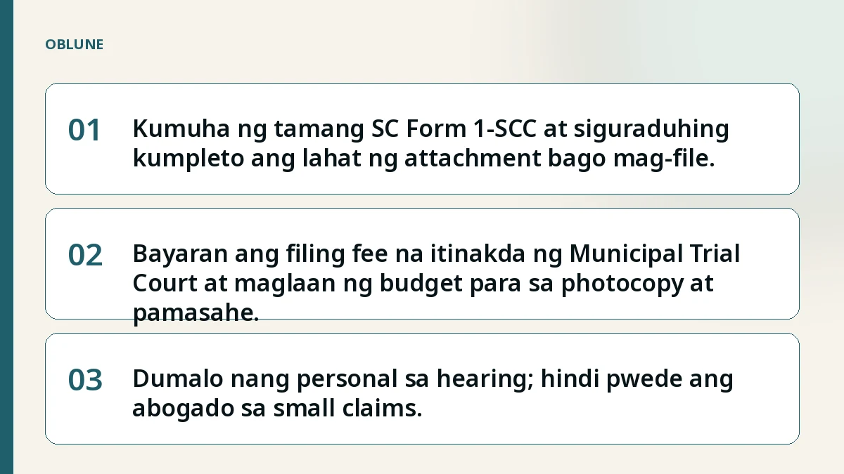 Singilin ang utang in english: gastos at logistics bago maghain ng small claims