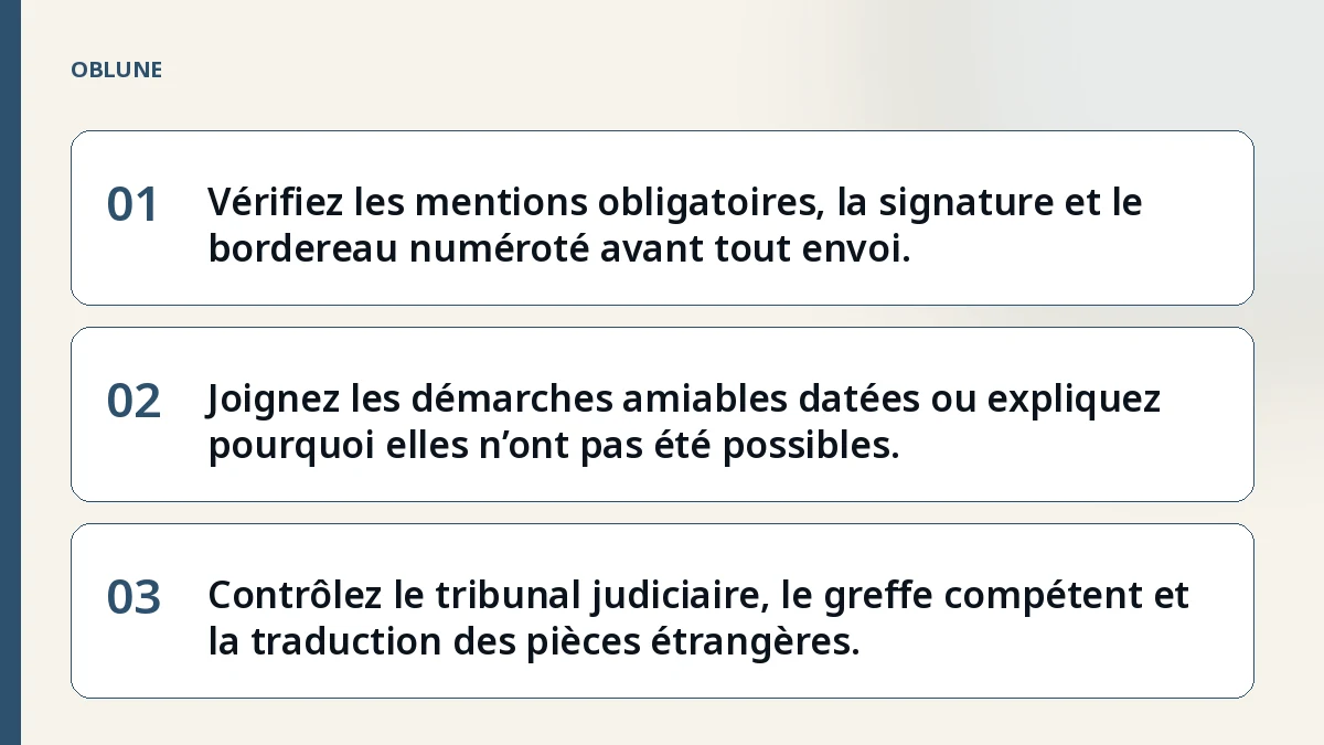 Documents pour le greffe du tribunal : les 5 erreurs à éviter