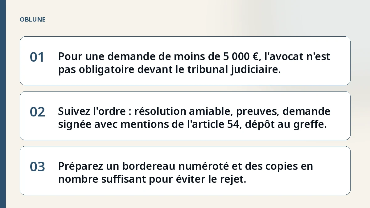 Procédure civile : l'avocat est-il obligatoire pour votre demande ?