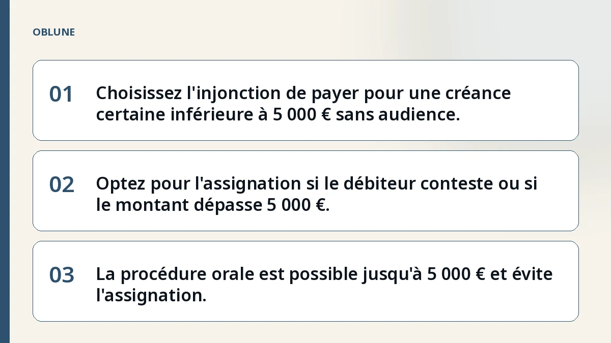 Réclamer une facture impayée : comparer les voies possibles devant le tribunal judiciaire