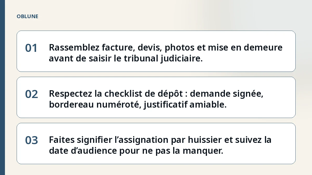 Récupérer une créance impayée : timeline au tribunal judiciaire