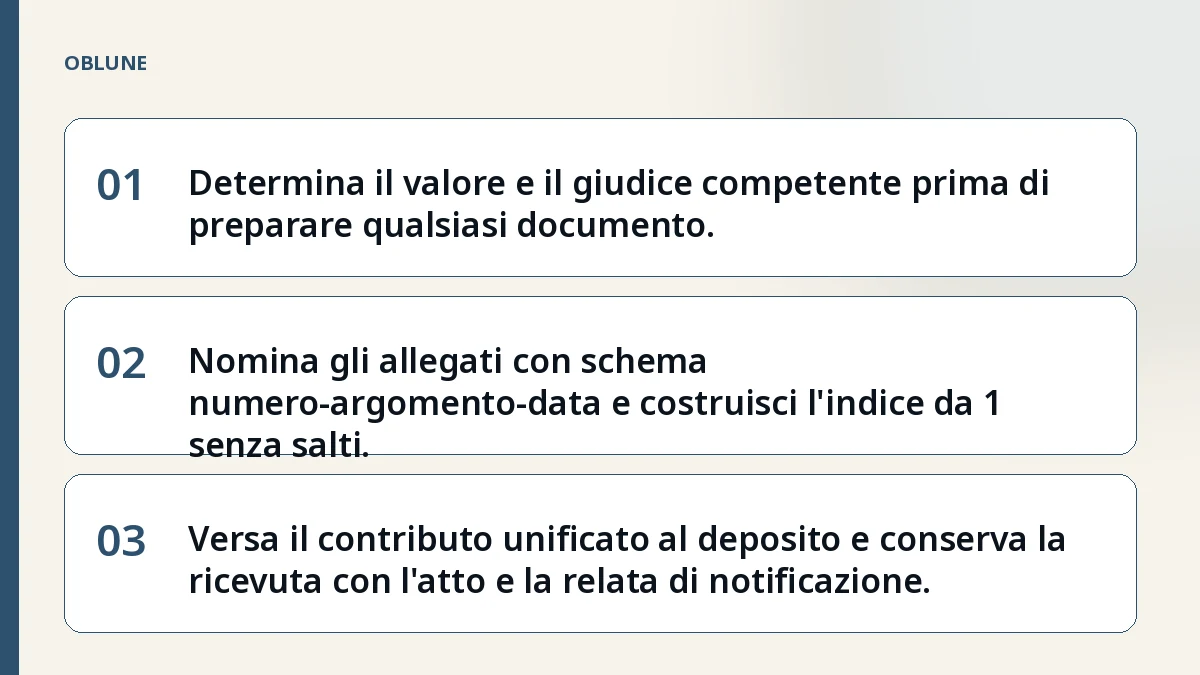 Contributo unificato e fascicolo: come preparare i documenti