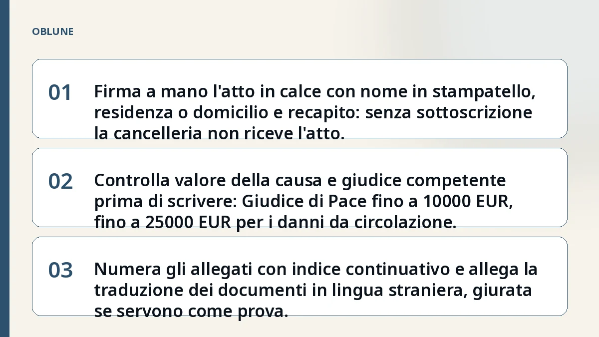 Contributo unificato giudice di pace: 5 errori che bloccano il deposito