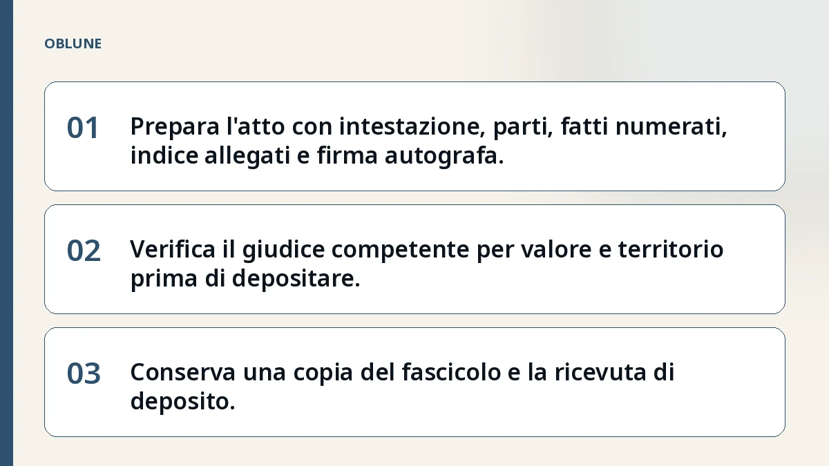 Decreto ingiuntivo: la lista completa dei documenti per il fascicolo