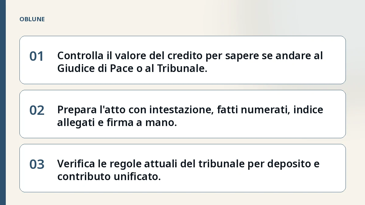 Recupero credito senza avvocato: cosa chiede il giudice