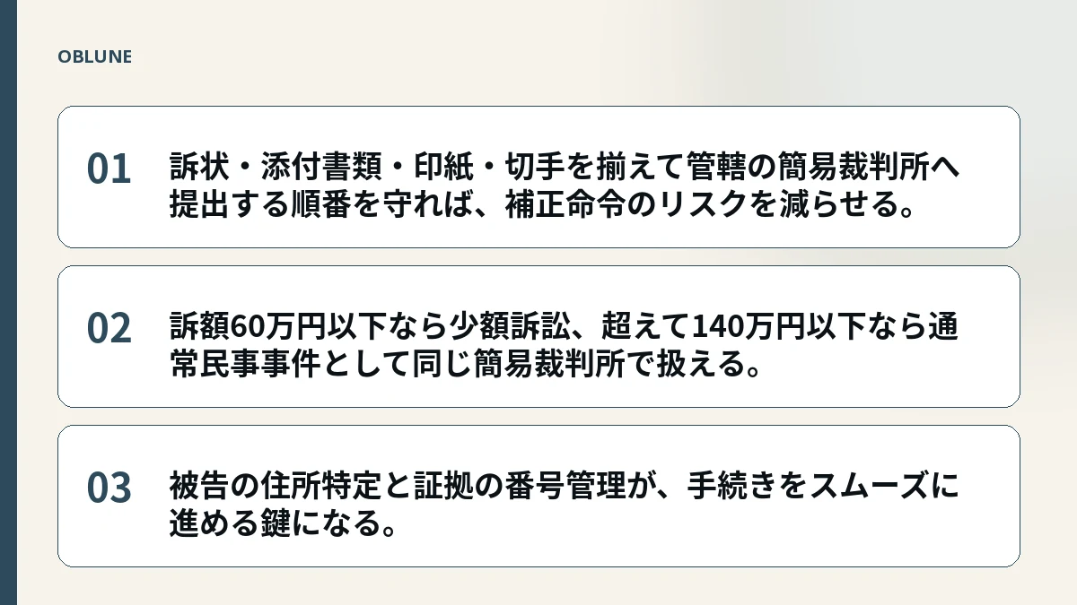 メルカリ トラブル 返金で少額訴訟を起こす手順：訴状作成から提出までの順番