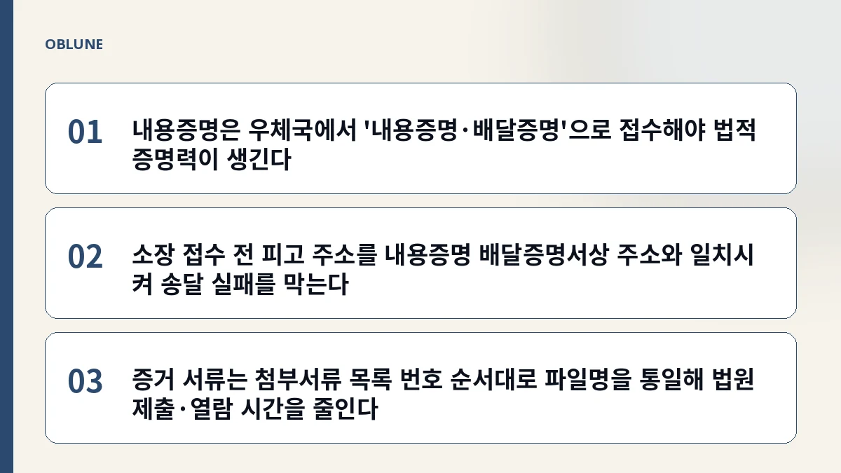 내용증명 보내는 방법 우체국: 미수금 첫 청구부터 변론기일까지 타임라인