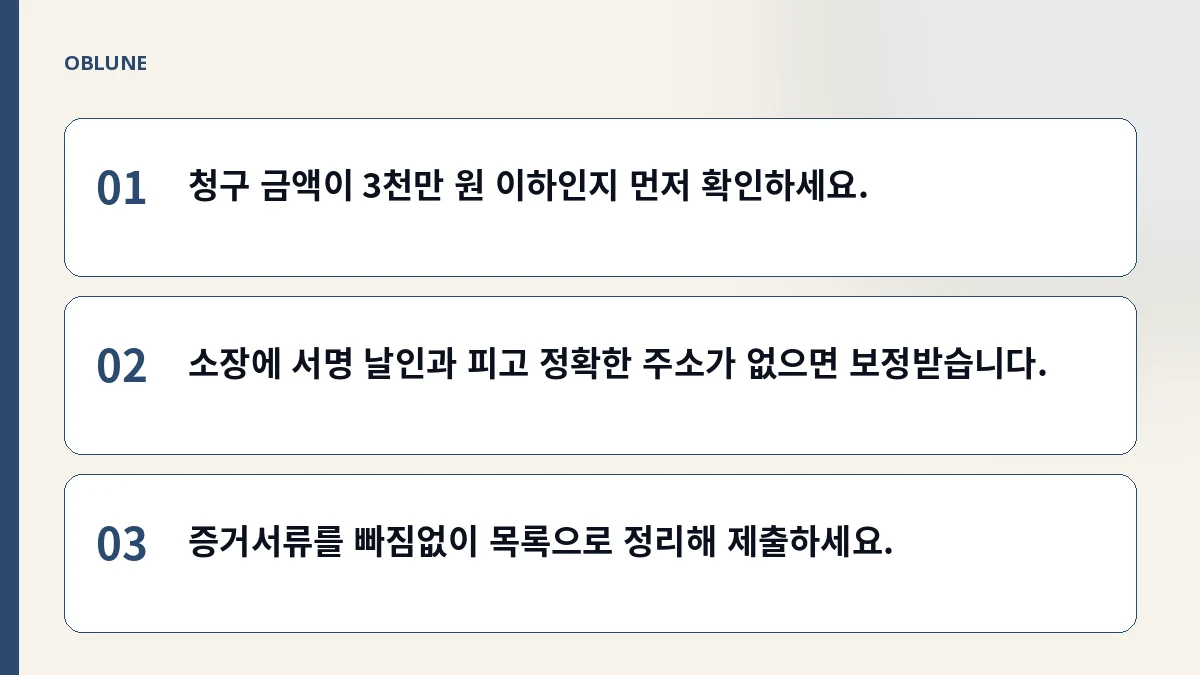 소액사건 소장 작성, 일반 민사와 무엇이 다른가