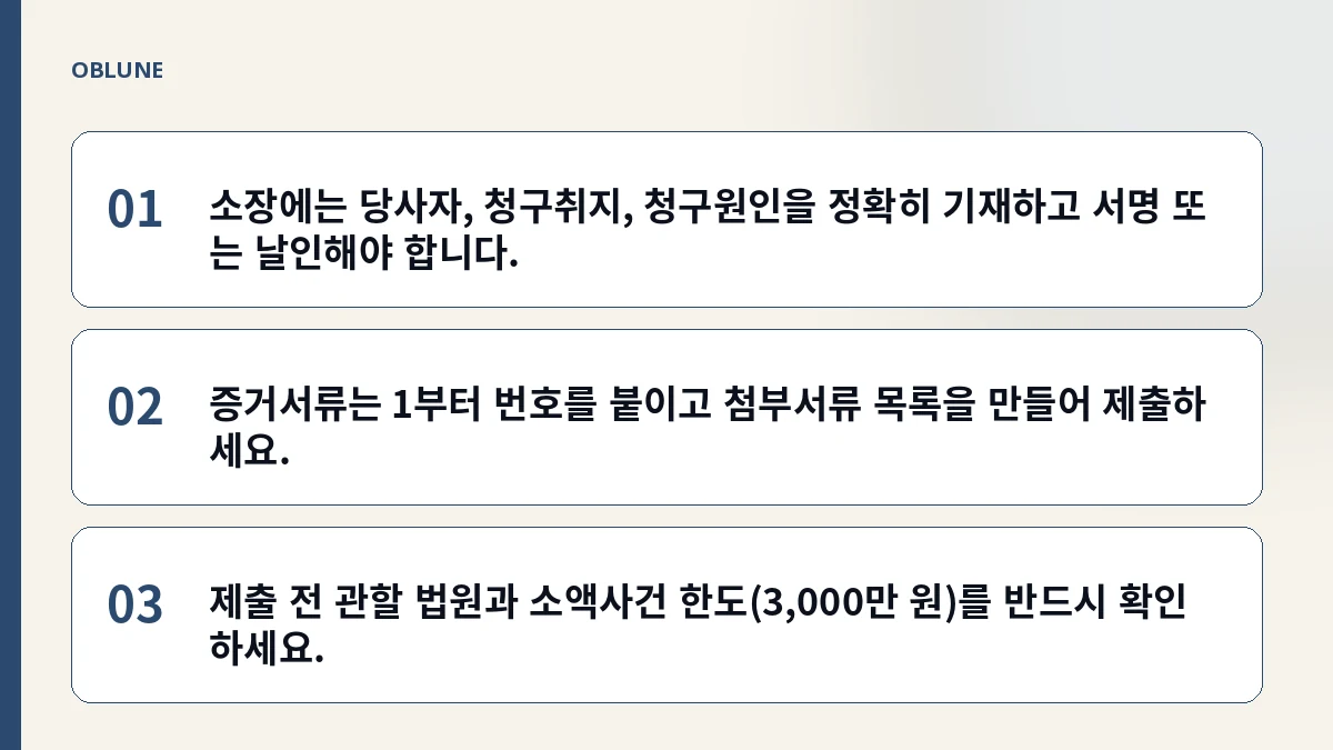 소액재판 절차, 법원이 요구하는 서류를 미리 알면 절차가 빨라집니다