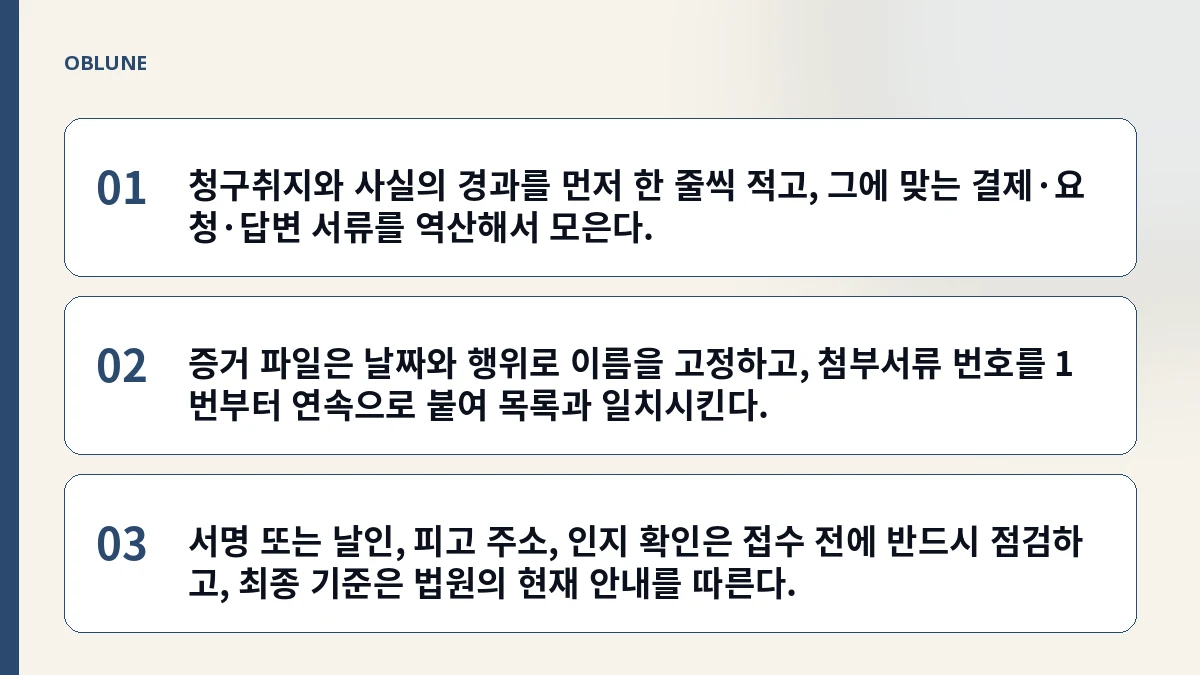 구독 결제 취소 소액사건, 증거 파일 만드는 법과 법원이 읽는 서류