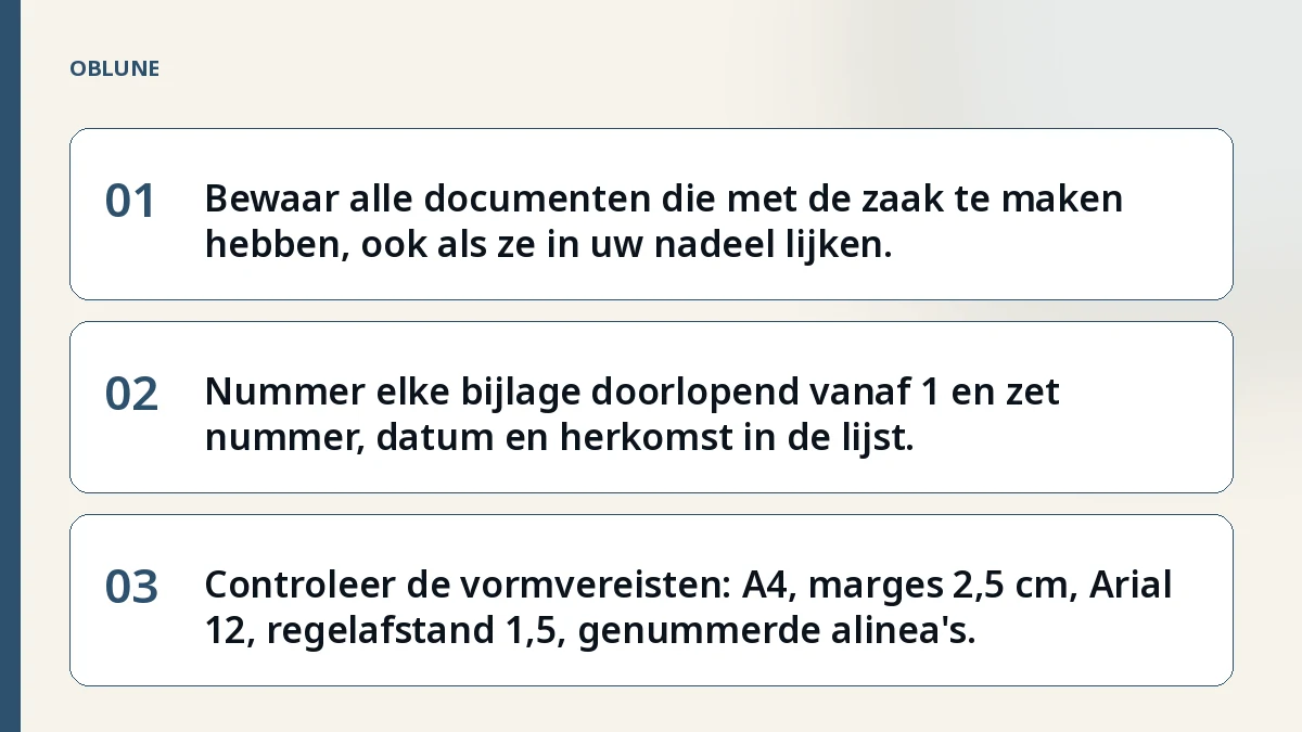 Bewijsstukken ordenen voor de kantonrechter: zo doet u dat