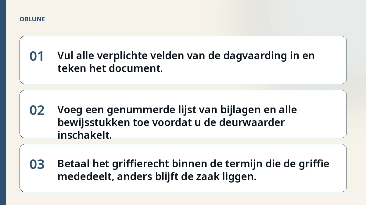 Dagvaarding kantonrechter voorbeeld: wat de rechter veld voor veld vraagt