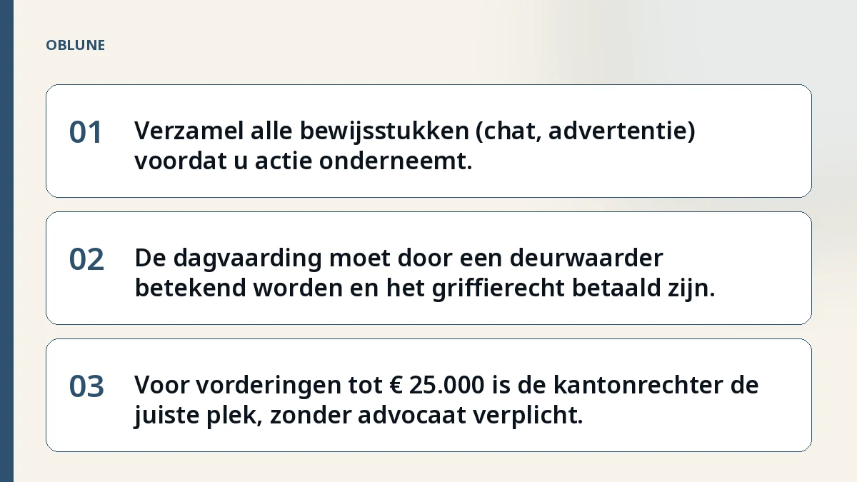 Marktplaats oplichting door koper: stappenplan voor uw vordering