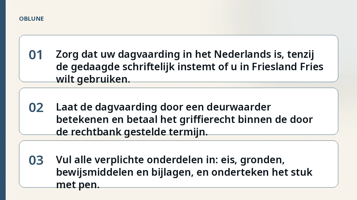 In welke taal moet de dagvaarding? 5 fouten die afwijzing geven