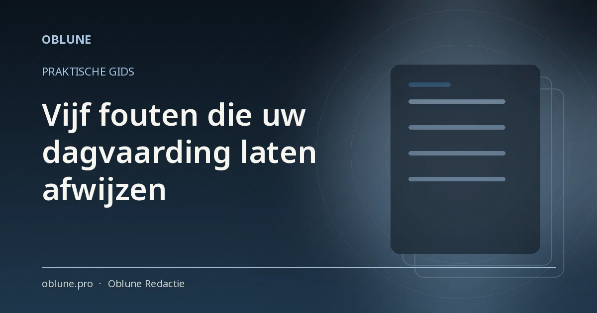 In welke taal moet de dagvaarding? 5 fouten die afwijzing geven