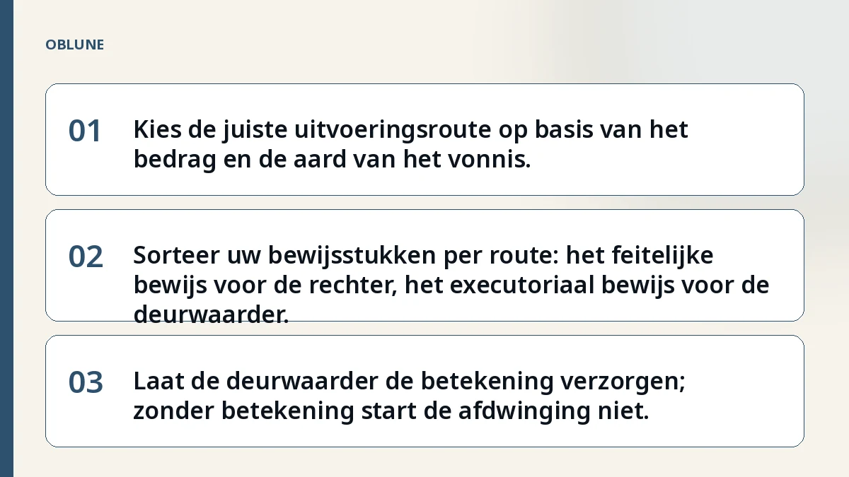 Tenuitvoerlegging vonnis: wat betekent dat en welke route kies je?