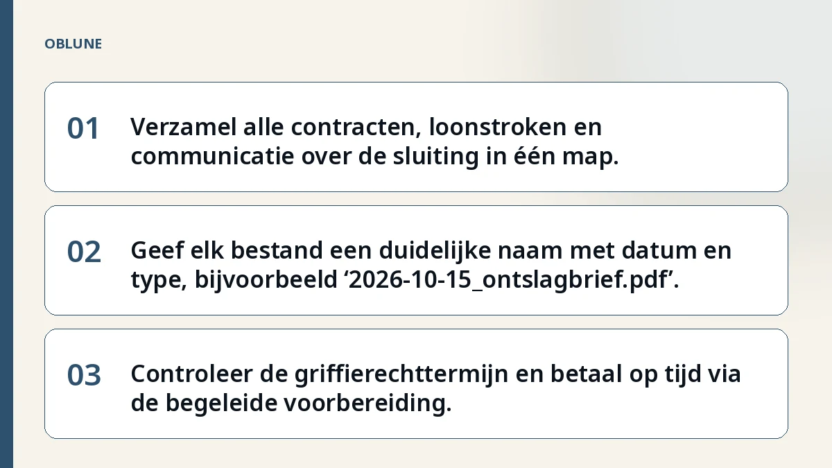 Mijn werkgever stopt met zijn bedrijf: bewijsdossier opbouwen