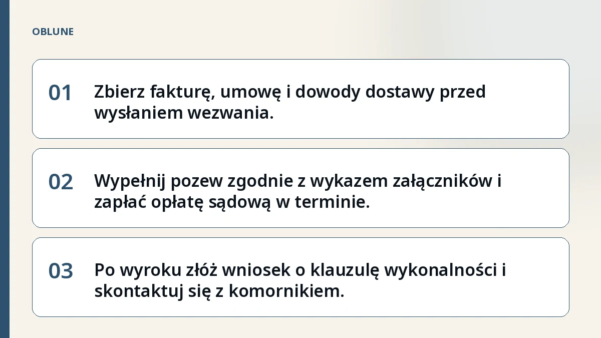 Niezapłacona faktura sąd – jak wygląda czasowniki postępowania