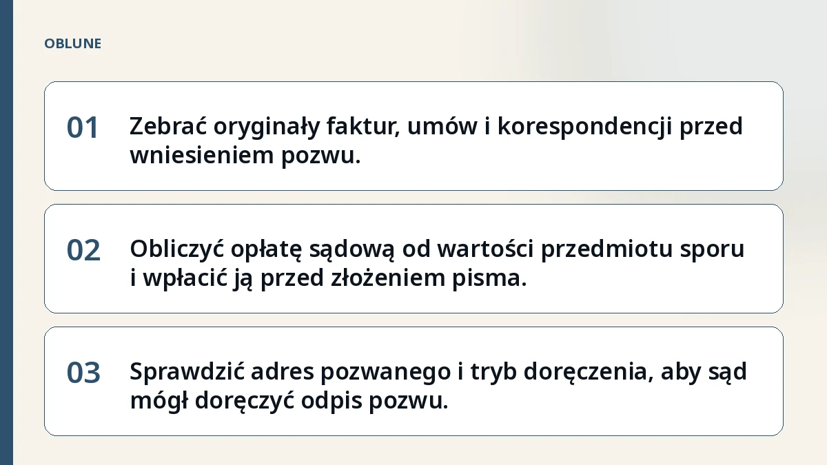 Niezapłacona faktura – kiedy do sądu i jak zebrać pakiet pozwu