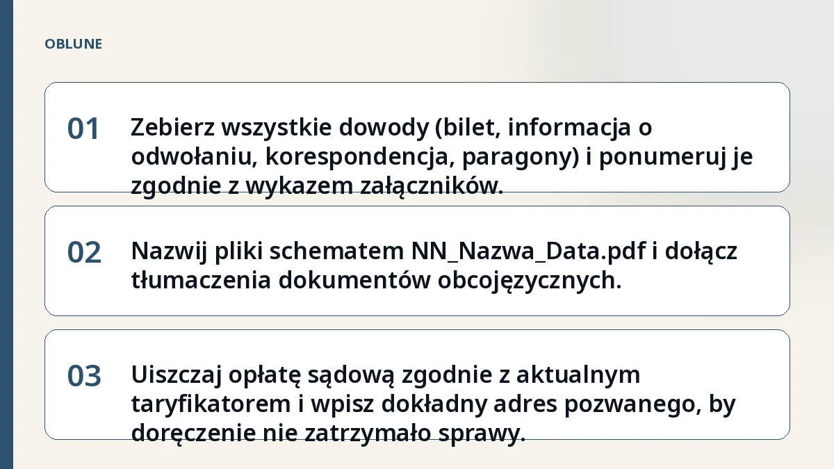 Odwołany lot odszkodowanie KLM – jak zbudować plik dowodowy do sądu rejonowego
