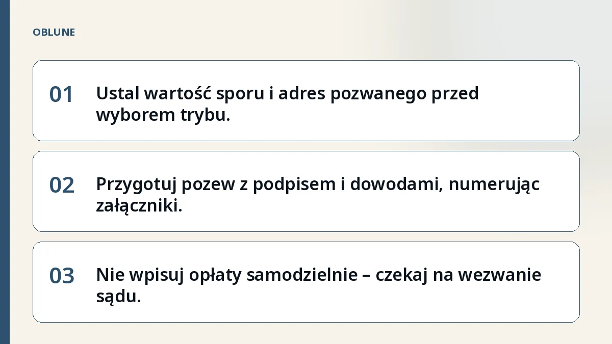 Pozew bez adwokata: kolejność działań w sądzie rejonowym