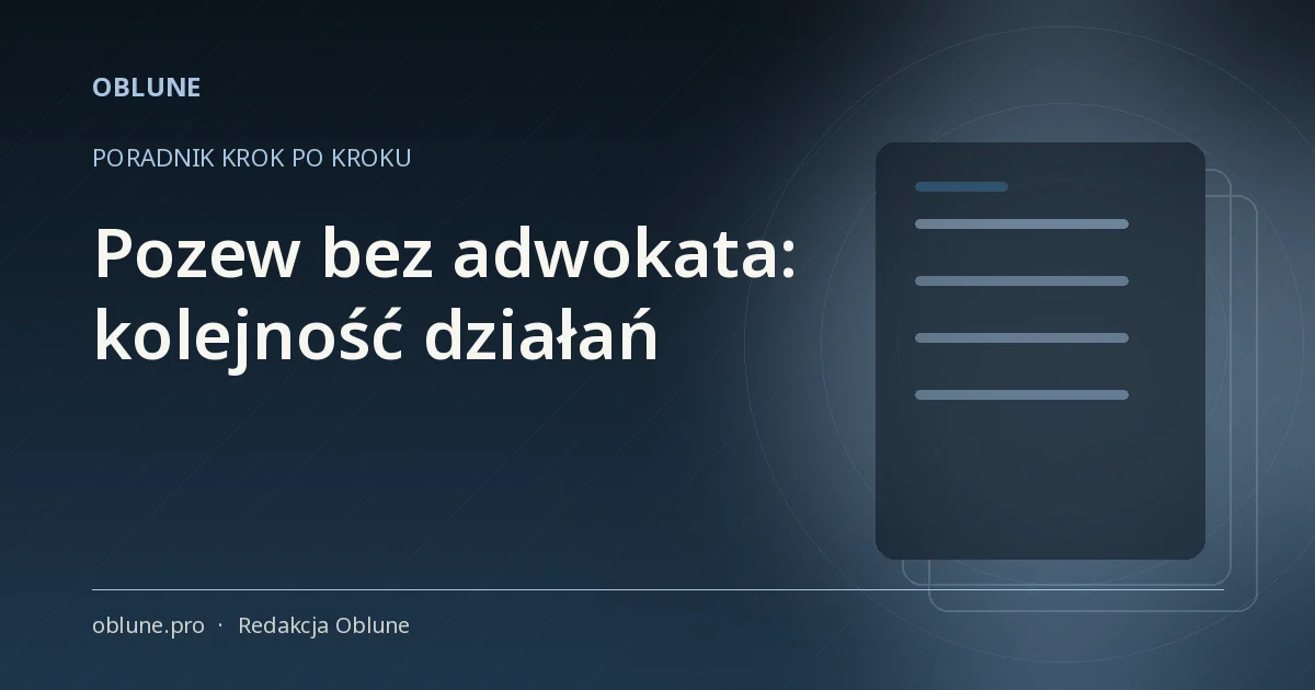 Pozew bez adwokata: kolejność działań w sądzie rejonowym