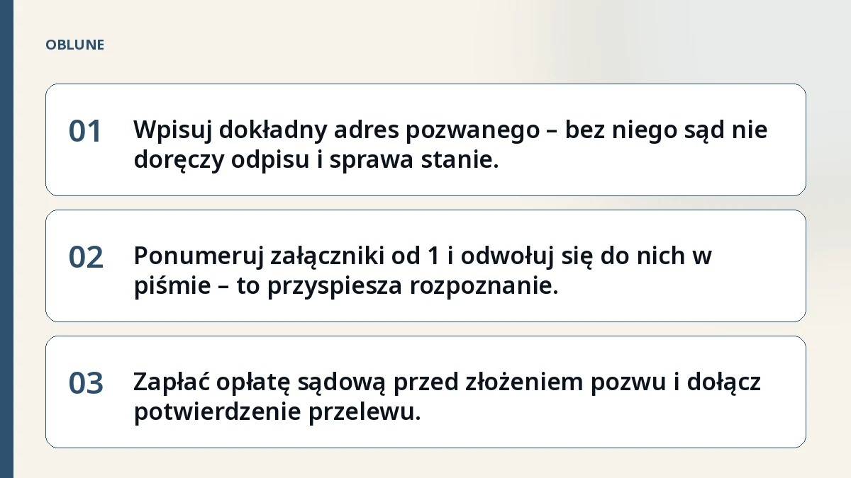 Pozew o zapłatę – co wpisujesz w każdym polu formularza i dlaczego sąd to wymaga