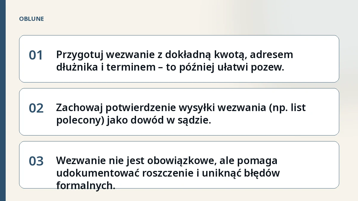 Wezwanie do zapłaty przed pozwem: co musi zawierać