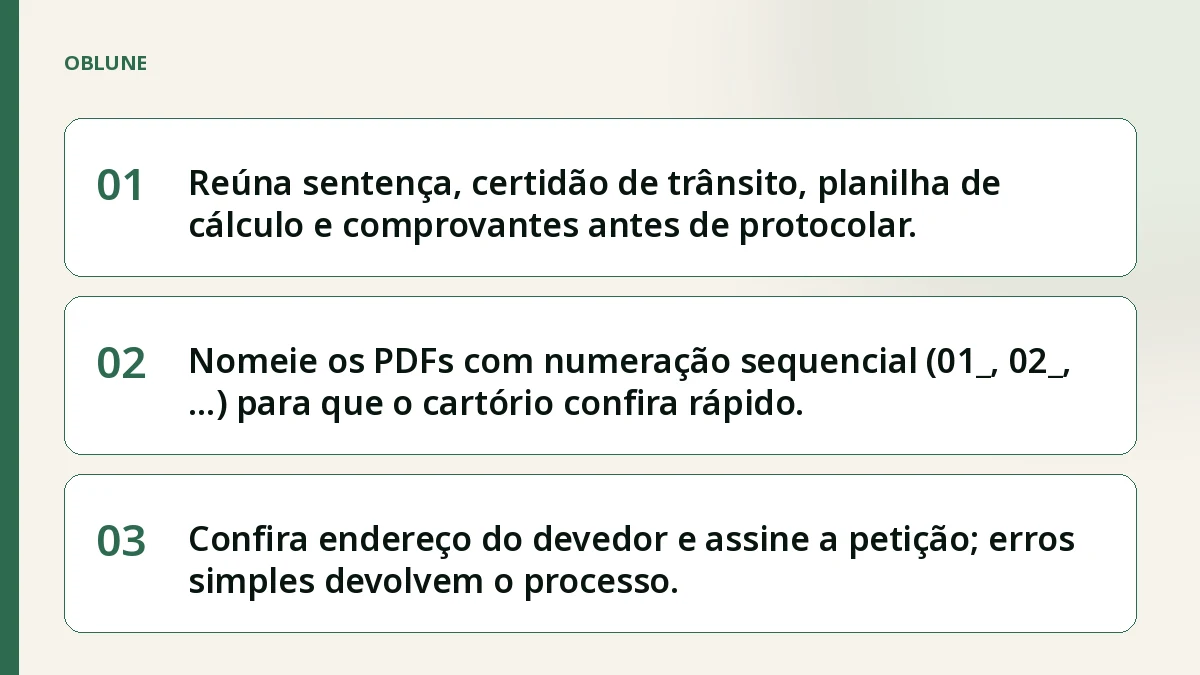 Cumprimento de sentença: organize provas e evite idas ao cartório