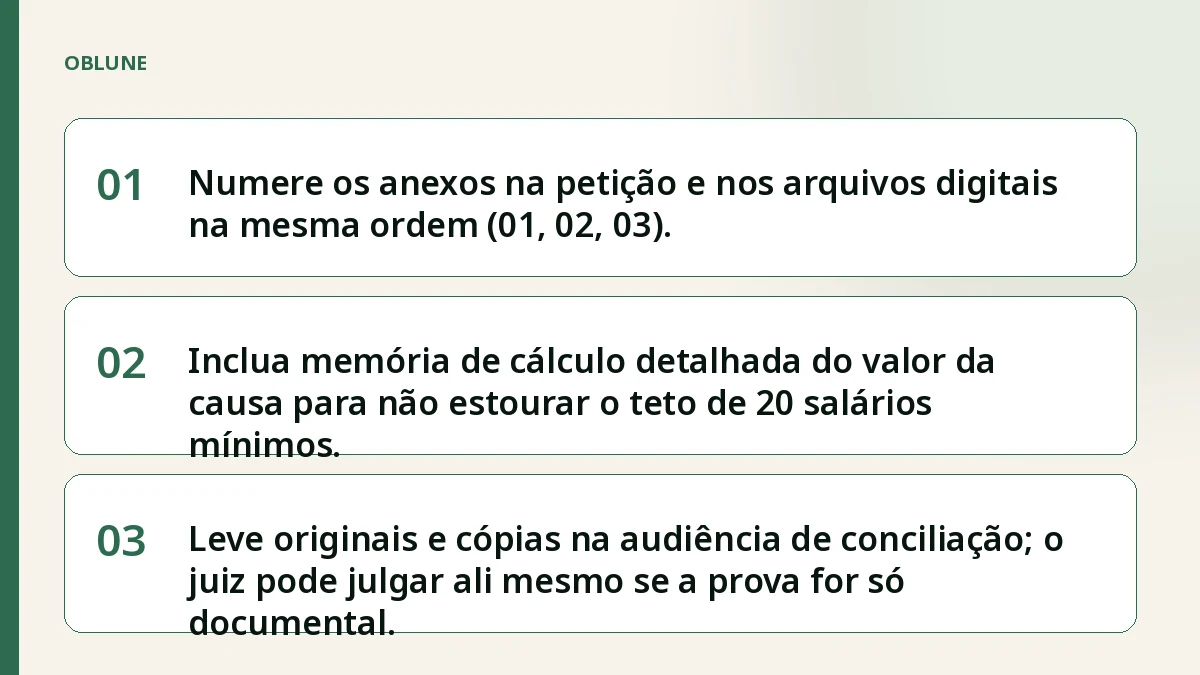 Como organizar o arquivo de provas para cobrar fatura não paga no Juizado Especial Cível