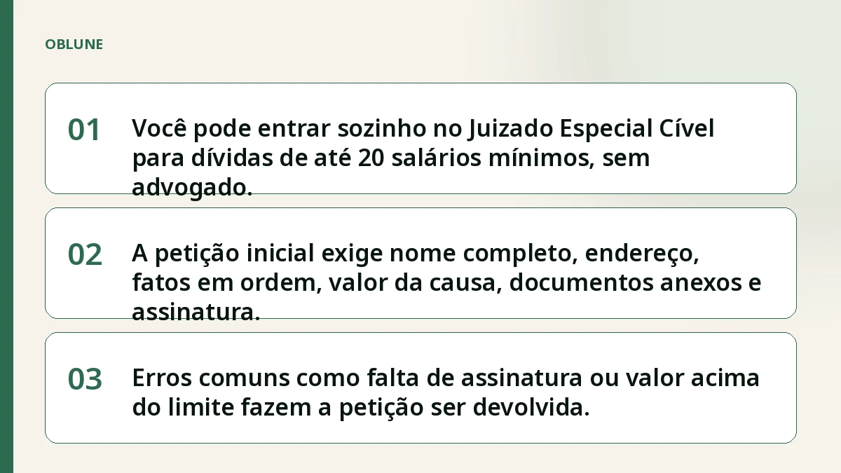 Preciso de advogado para entrar no Juizado Especial Cível?