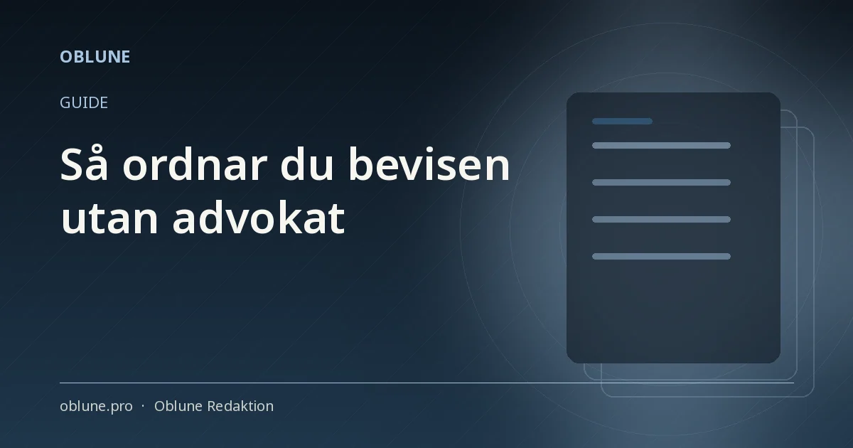 Behöver jag en advokat i tingsrätten? Så ordnar du bevisen