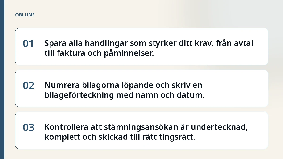 Betalningsföreläggande ansökan – så ordnar du bevisen