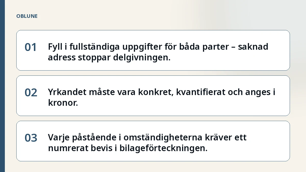 Blocket bedrägeri: vad tingsrätten kräver fält för fält