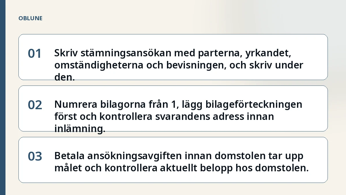 Driva in skuld utan advokat i rätt ordning